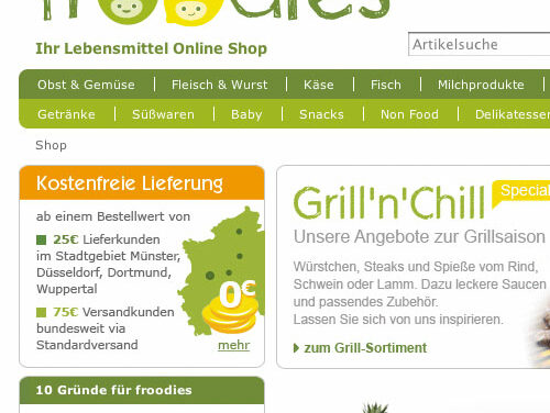 Die Wucht in Tüten? froodies Online Shopping