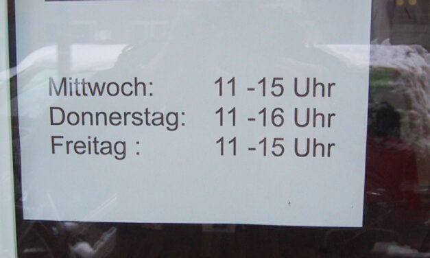Kernöffnungszeiten in Flingern