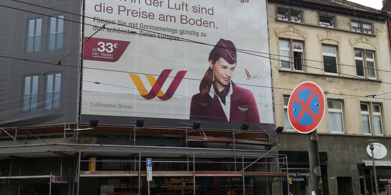 Fragwürdige Werbefläche
