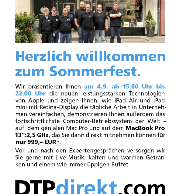 Sommerfest bei DTP direkt