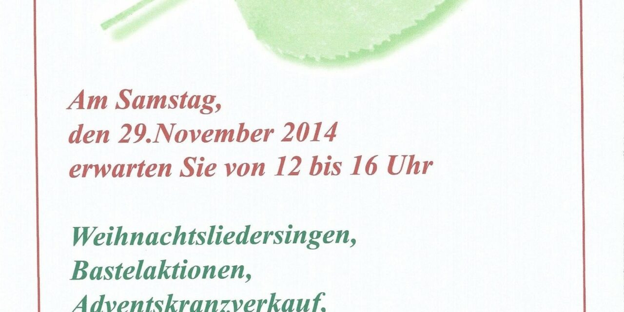 WEIHNACHTSBASAR